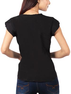 tulip sleeved curved hem top - 15929405 - Standard Image - 3