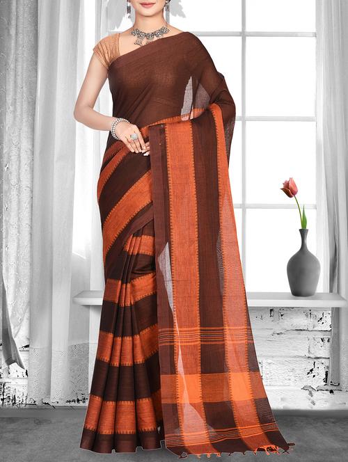 tant handloom saree - 15929500 - Standard Image - 1