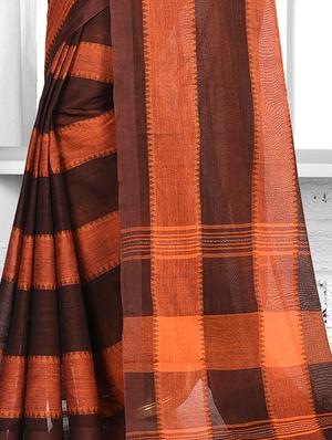 tant handloom saree - 15929500 - Standard Image - 3
