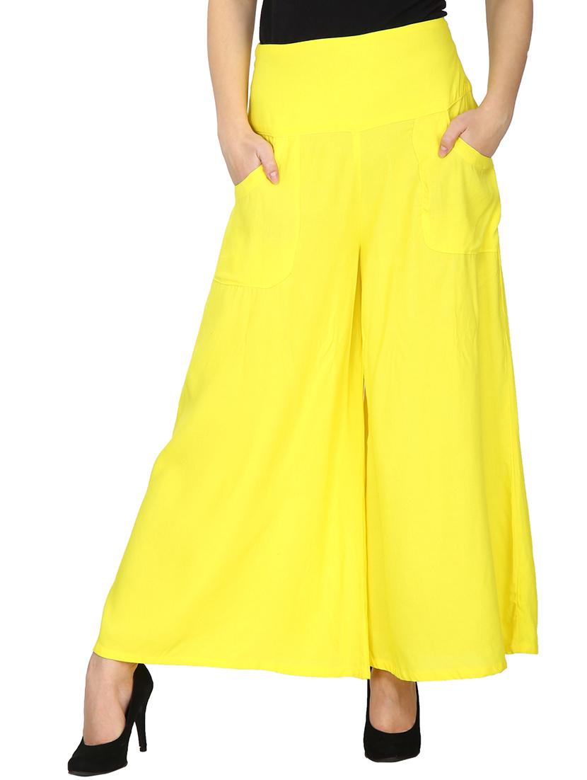 pocket patch high rise flared palazzo - 15929642 - Zoom Image - 1