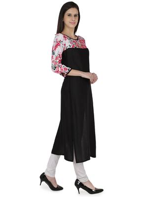 floral print straight kurta - 15929971 - Standard Image - 2