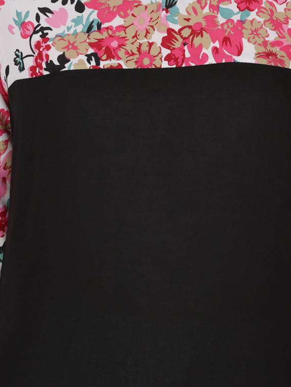 floral print straight kurta - 15929971 - Zoom Image - 4