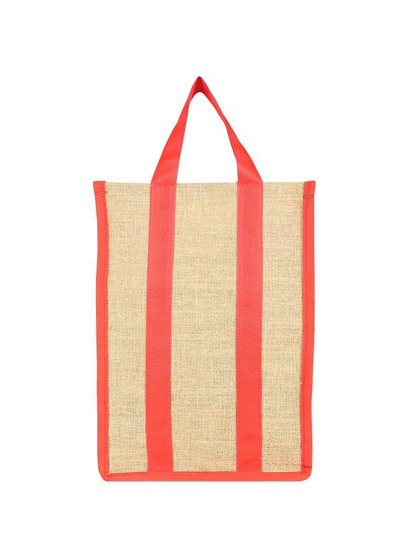 red jute regular shopping bag - 15930096 - Zoom Image - 2