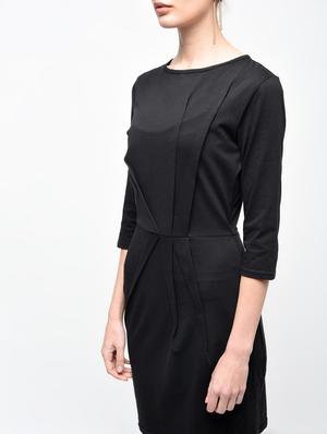pleat detail sheath dress - 15930128 - Standard Image - 5