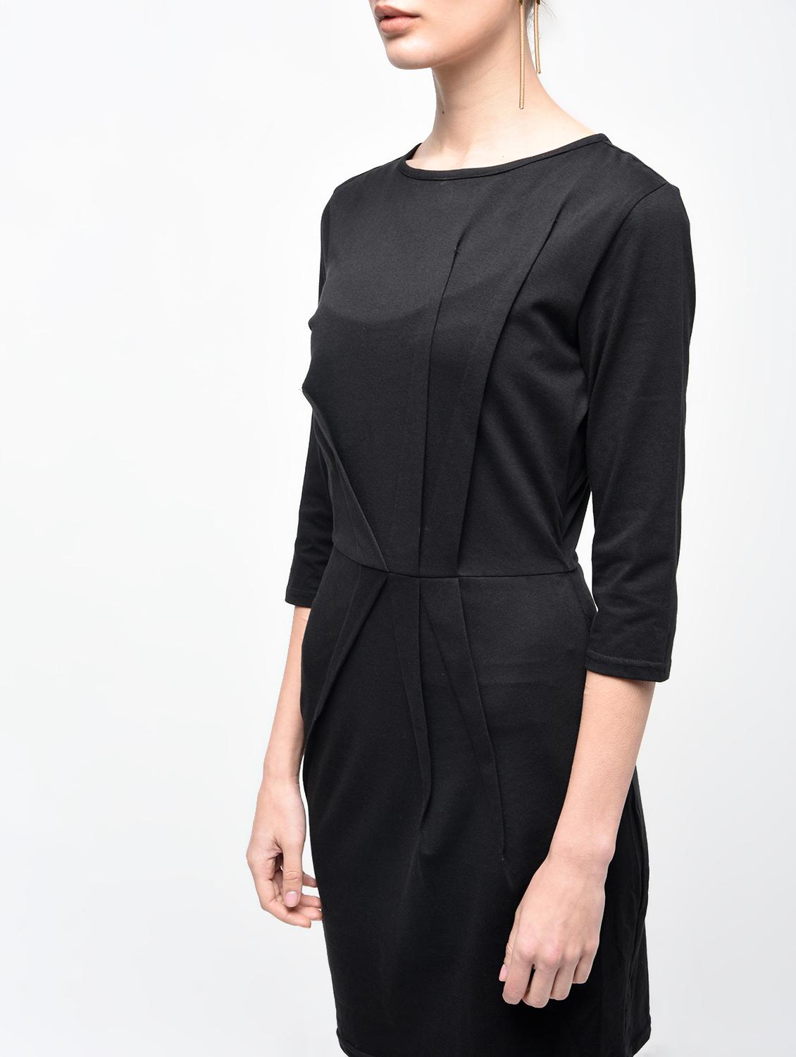 pleat detail sheath dress - 15930128 - Zoom Image - 5