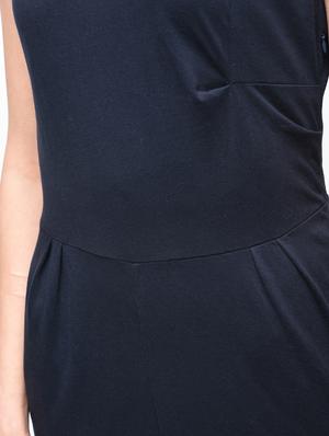 boat neck button detail jumpsuit - 15930136 - Standard Image - 6
