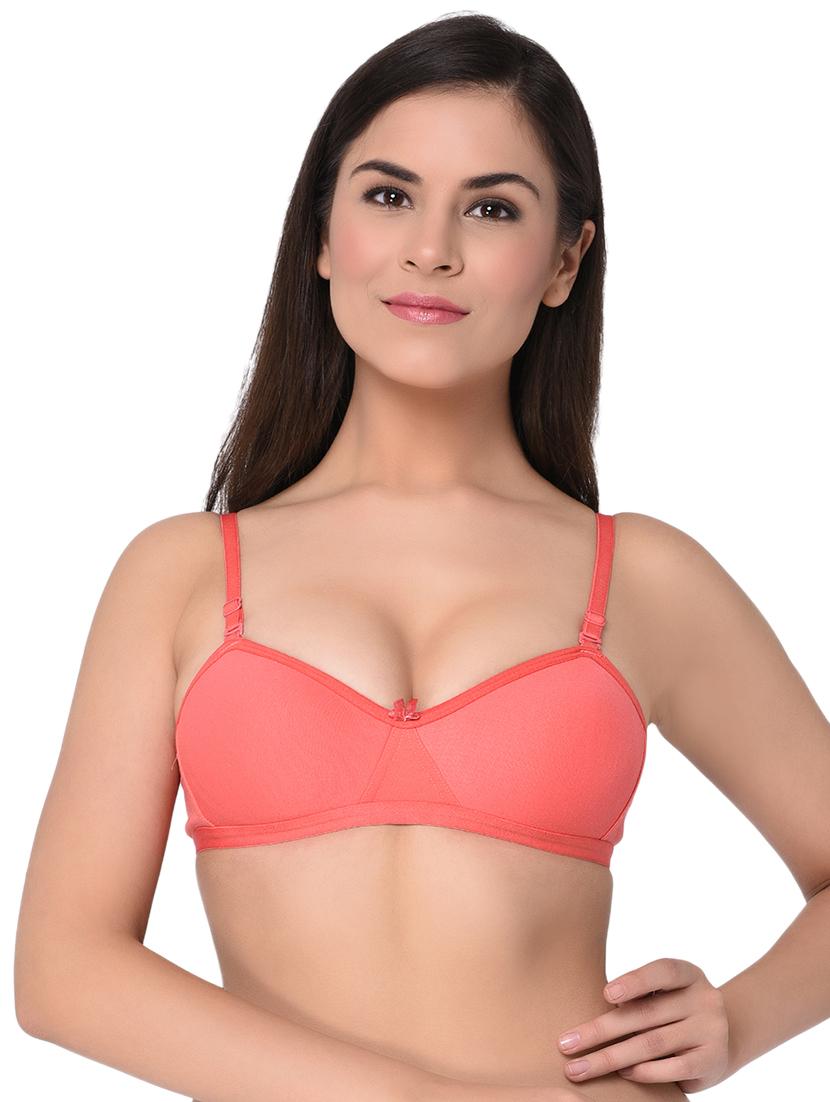 set of 2 solid bow patch bras - 15930146 - Zoom Image - 4