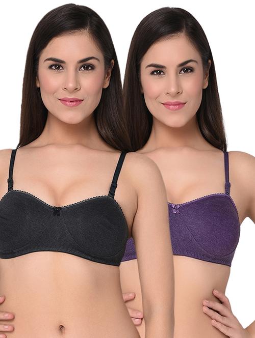 Set of 2 solid t-shirt bras - 15930156 - Standard Image - 1