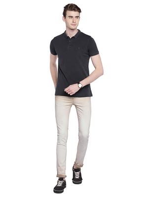 beige cotton washed jeans - 15930466 - Standard Image - 4