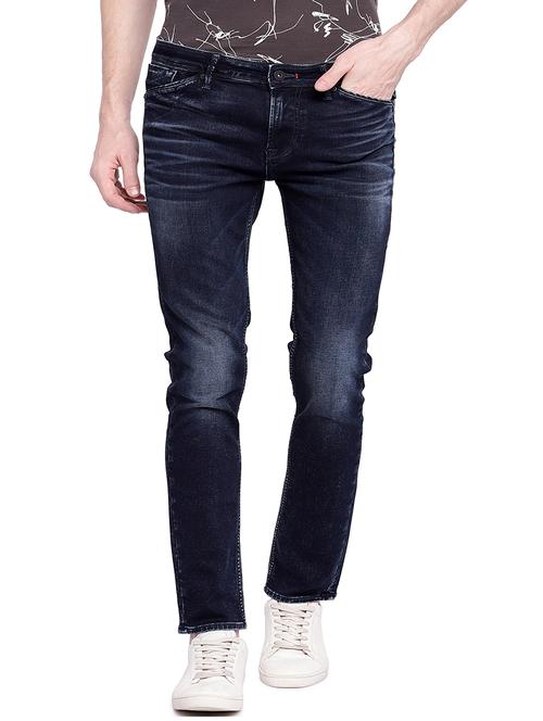 blue cotton washed jeans - 15930477 - Standard Image - 1