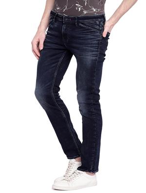 blue cotton washed jeans - 15930477 - Standard Image - 2