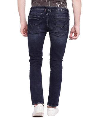 blue cotton washed jeans - 15930477 - Standard Image - 3