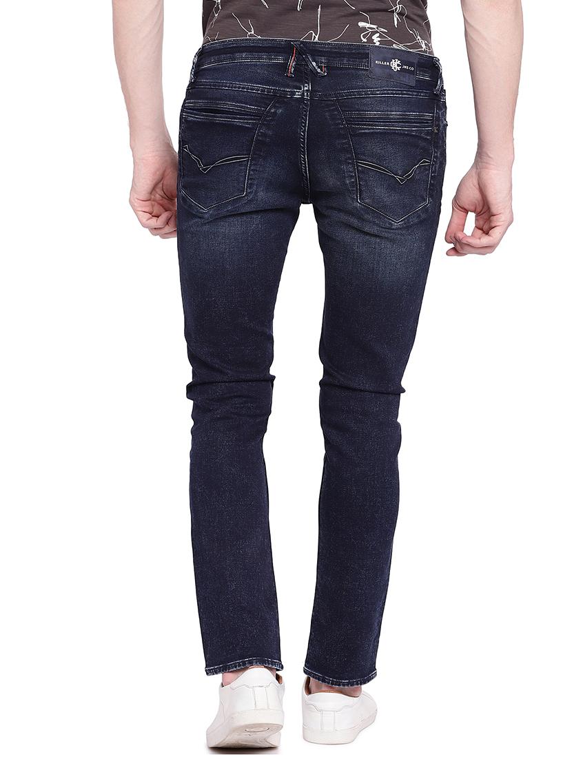 blue cotton washed jeans - 15930477 - Zoom Image - 3