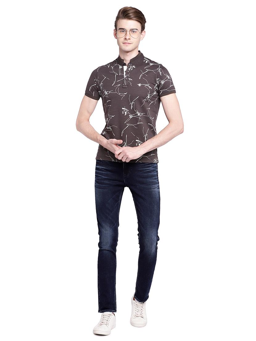 blue cotton washed jeans - 15930477 - Zoom Image - 4
