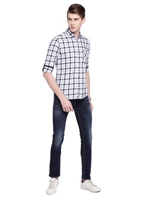 blue cotton washed jeans - 15930480 - Standard Image - 4