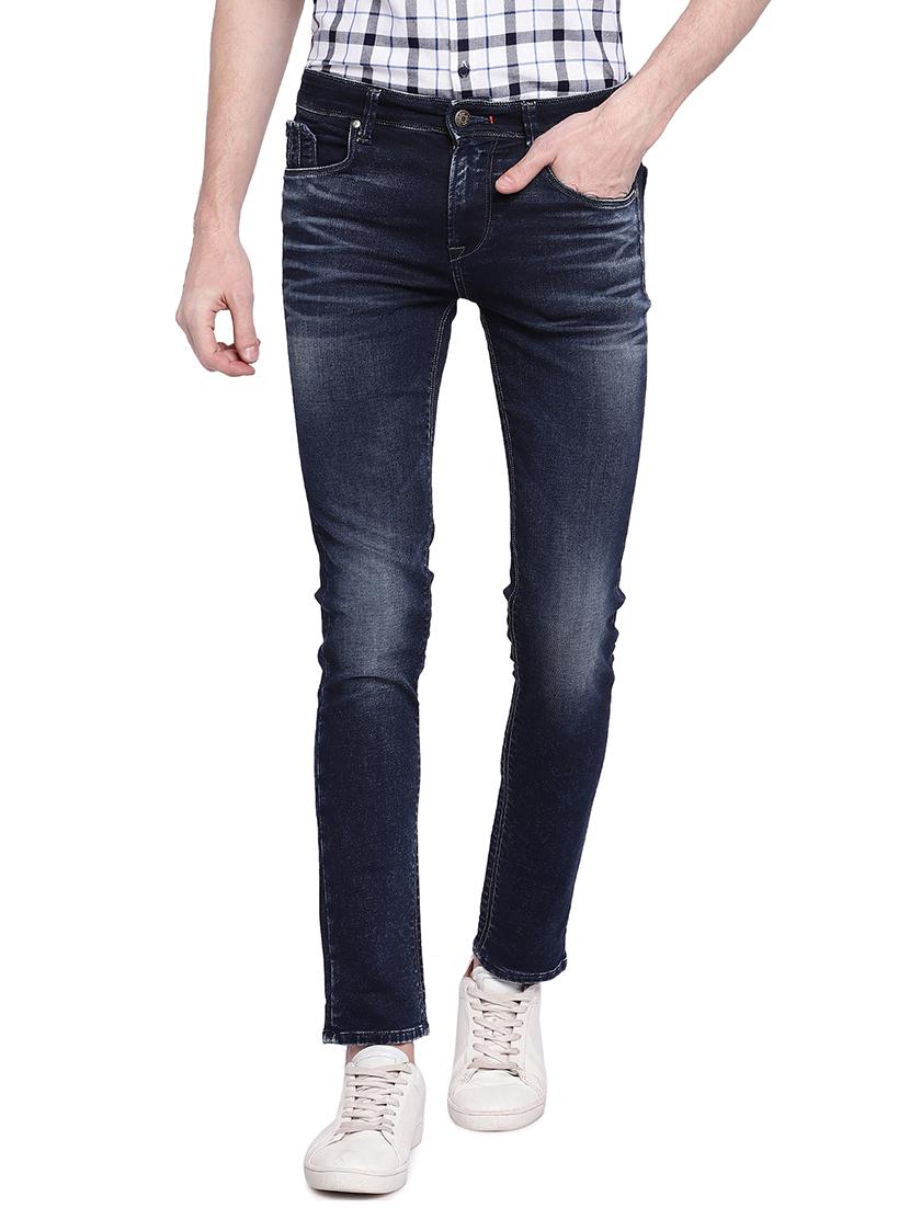 blue cotton washed jeans - 15930480 - Zoom Image - 1