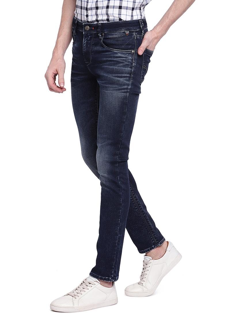 blue cotton washed jeans - 15930480 - Zoom Image - 2