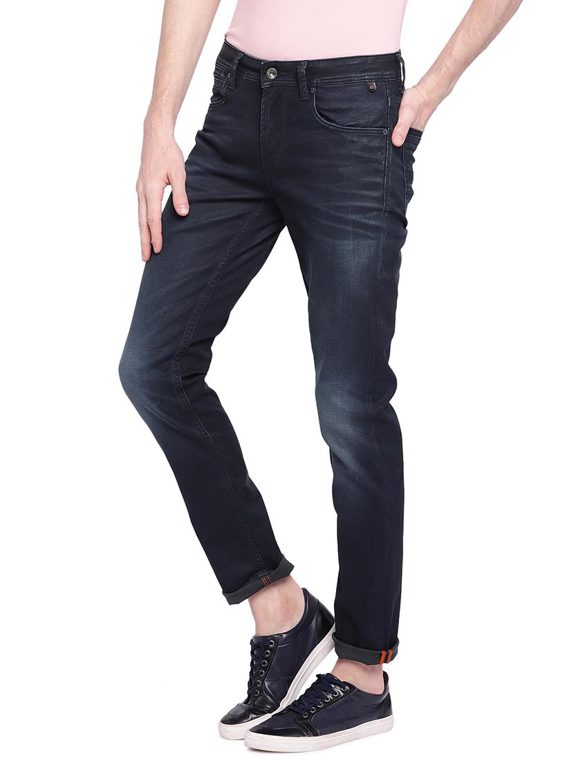 blue cotton washed jeans - 15930484 - Zoom Image - 2