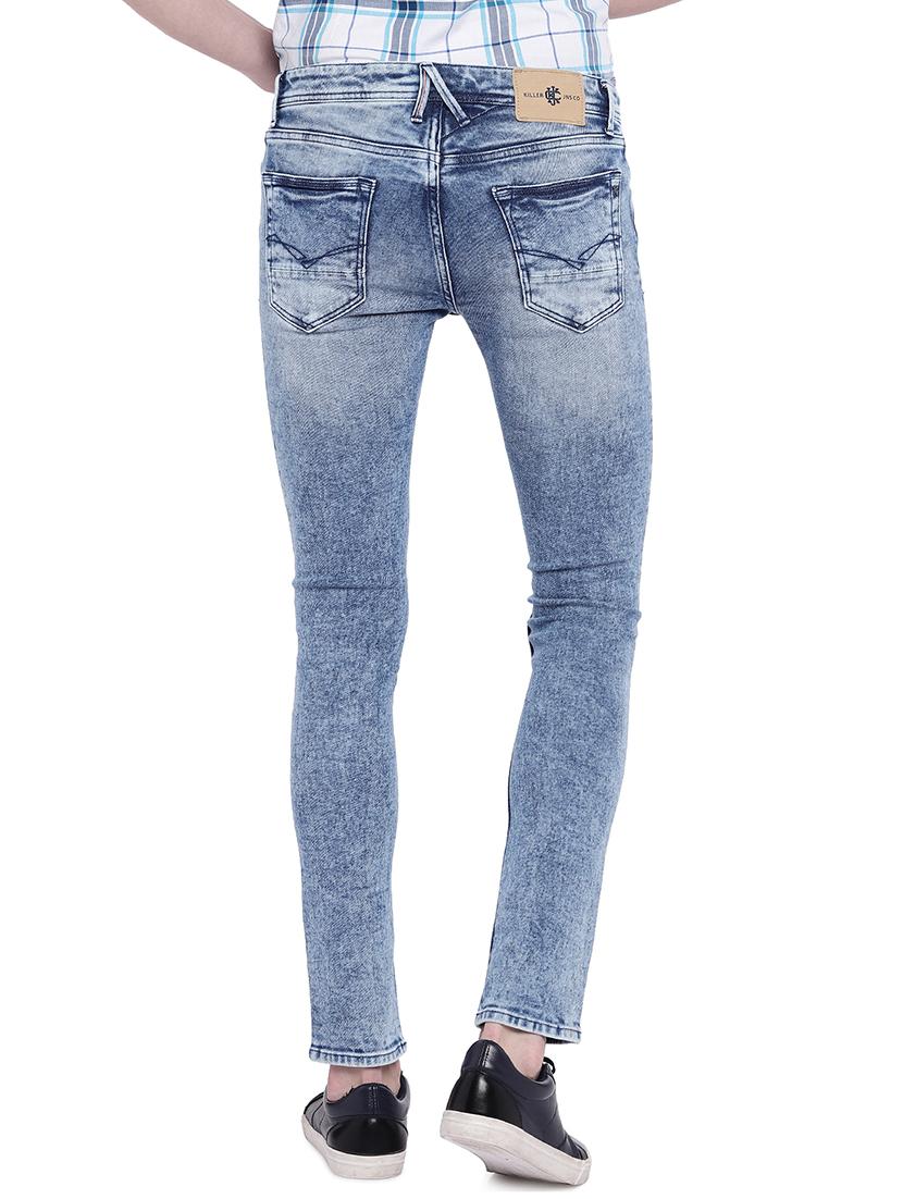 blue cotton washed jeans - 15930491 - Zoom Image - 3