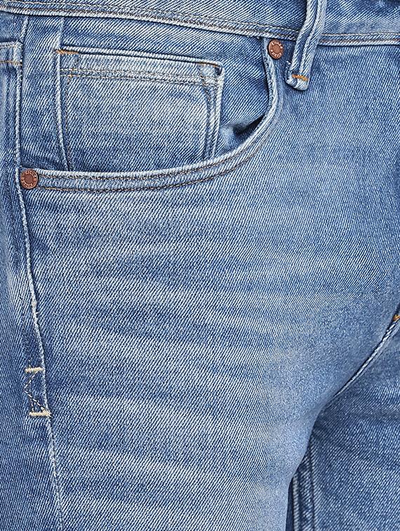 blue cotton washed jeans - 15930492 - Zoom Image - 5
