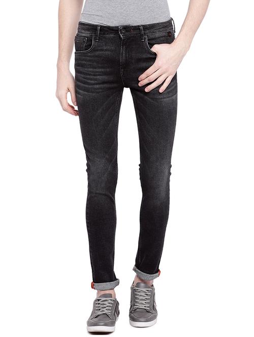 grey cotton washed jeans - 15930494 - Standard Image - 1