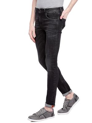 grey cotton washed jeans - 15930494 - Standard Image - 2