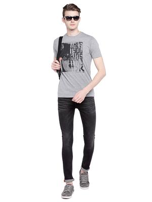 grey cotton washed jeans - 15930494 - Standard Image - 4