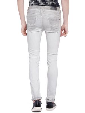 grey cotton washed jeans - 15930499 - Standard Image - 3