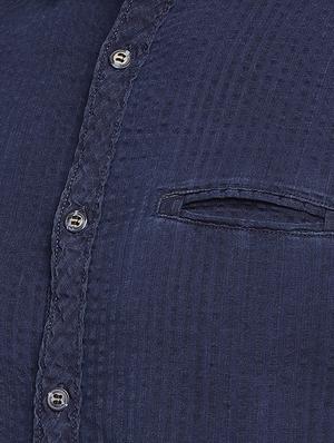 blue cotton casual shirt - 15930559 - Standard Image - 5