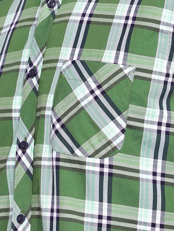green checkered casual shirt - 15930589 - Zoom Image - 5