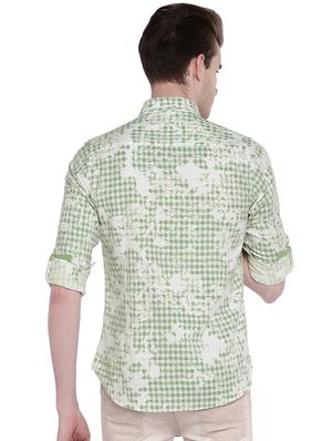 green floral printed casual shirt - 15930597 - Standard Image - 3