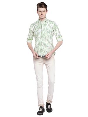 green floral printed casual shirt - 15930597 - Standard Image - 4