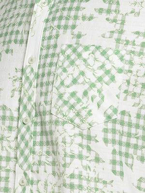 green floral printed casual shirt - 15930597 - Standard Image - 5