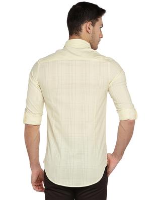 beige checkered casual shirt - 15930648 - Standard Image - 3