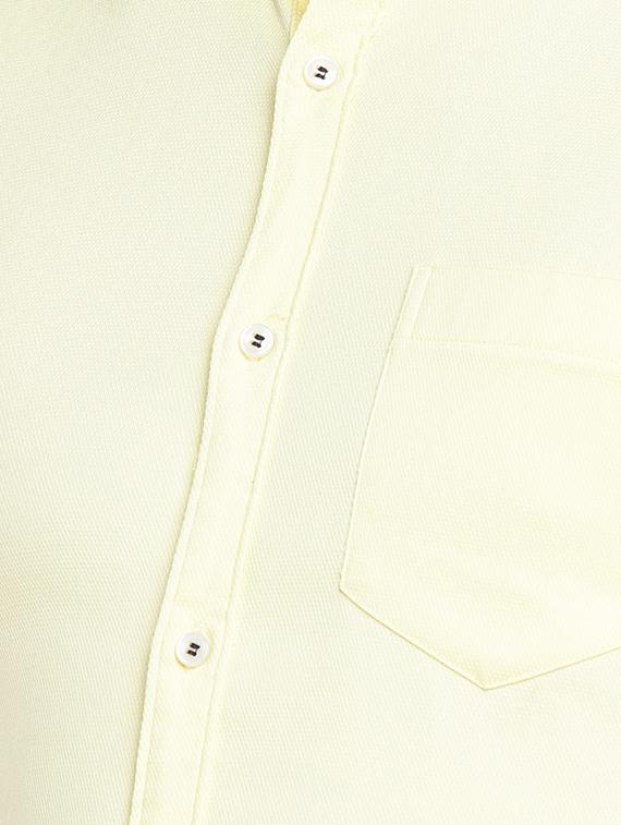 yellow cotton casual shirt - 15930649 - Zoom Image - 5