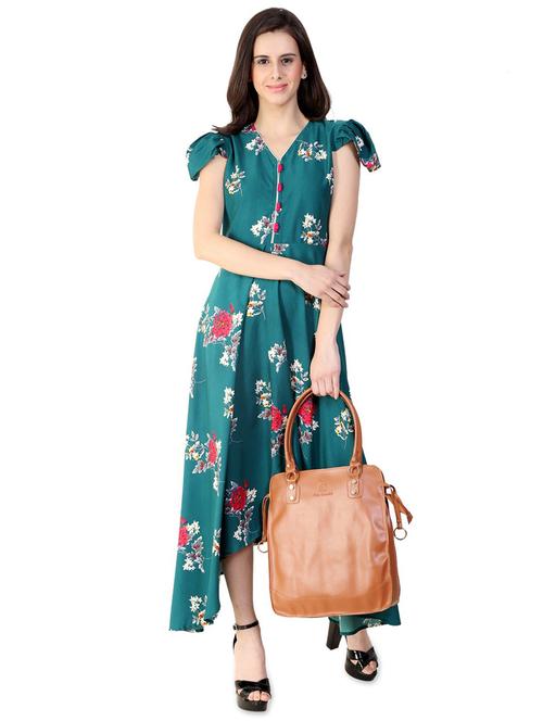 flared printed dress - 15930811 - Standard Image - 1