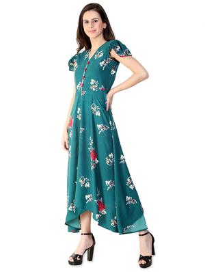 flared printed dress - 15930811 - Standard Image - 2