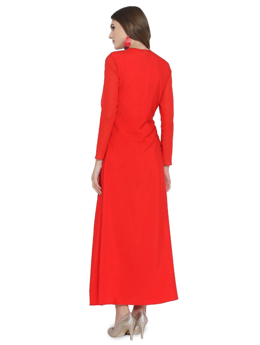 pleat detail sequined maxi dress - 15931038 - Zoom Image - 3