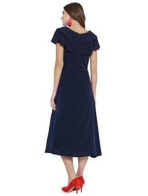 layered bertha collared a-line dress - 15931041 - Standard Image - 3