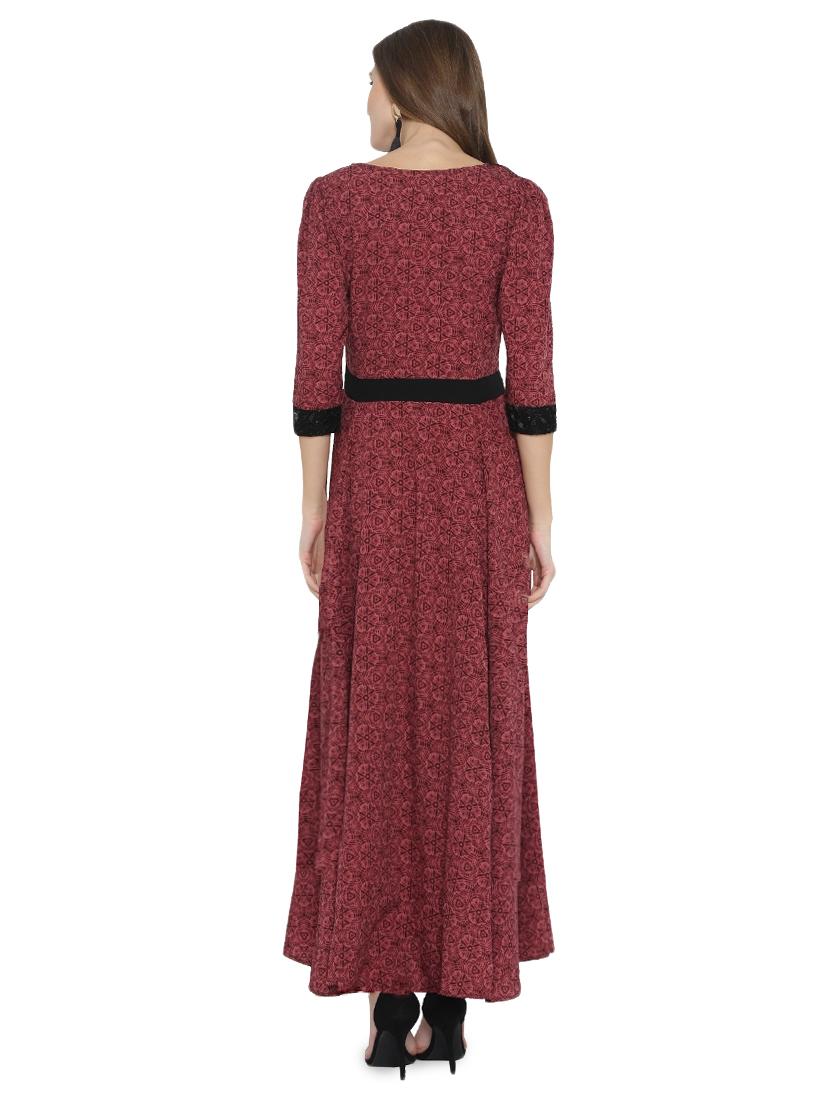 button detail sequined maxi dress - 15931046 - Zoom Image - 3
