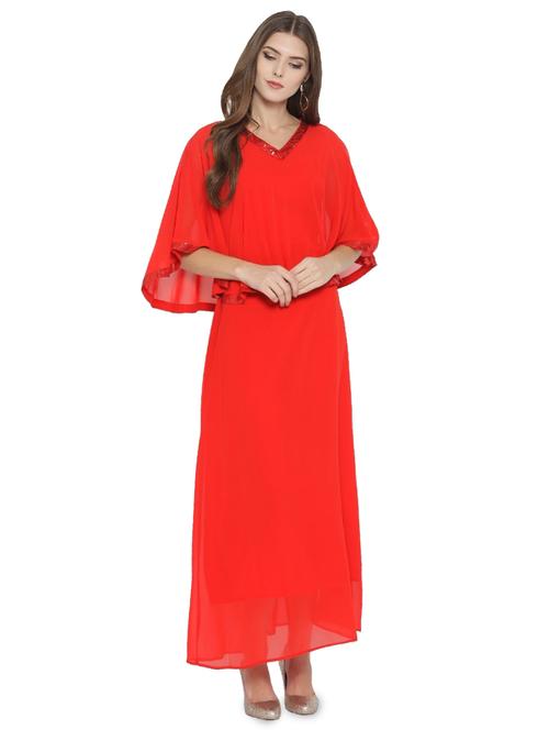 sequined overlay maxi dress - 15931047 - Standard Image - 1