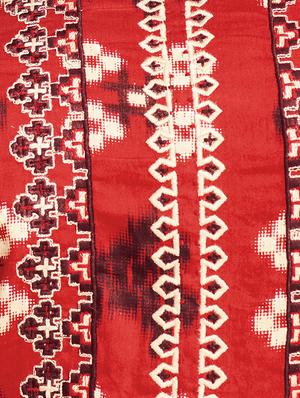 red chanderi cotton palazzo suits unstitched suit - 15931059 - Standard Image - 2