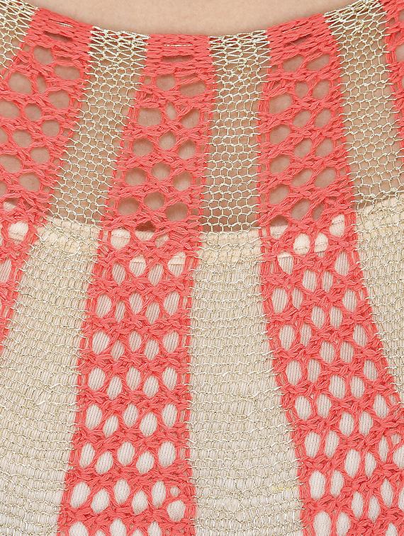 bat wing sleeved crochet top - 15931463 - Zoom Image - 4