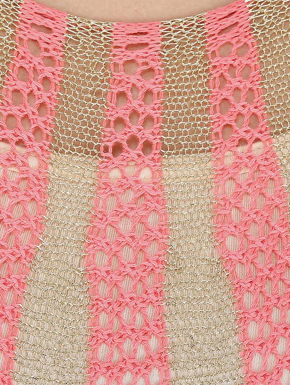 bat wing sleeved crochet top - 15931464 - Zoom Image - 4