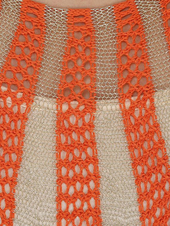 bat wing sleeved crochet top - 15931465 - Zoom Image - 4