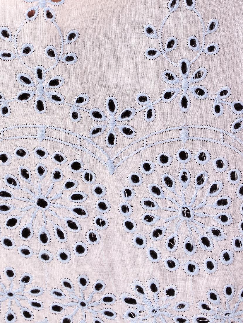 lace detail schiffli top - 15931558 - Zoom Image - 5
