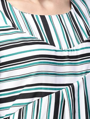 bell sleeved striped top - 15931803 - Standard Image - 5