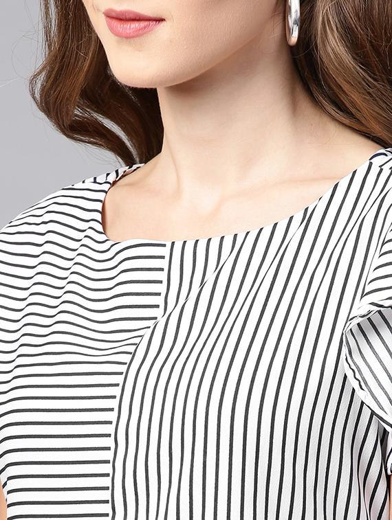 ruffle sleeved striped top - 15931804 - Zoom Image - 5