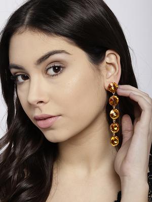 yellow drop earring - 15931977 - Standard Image - 3