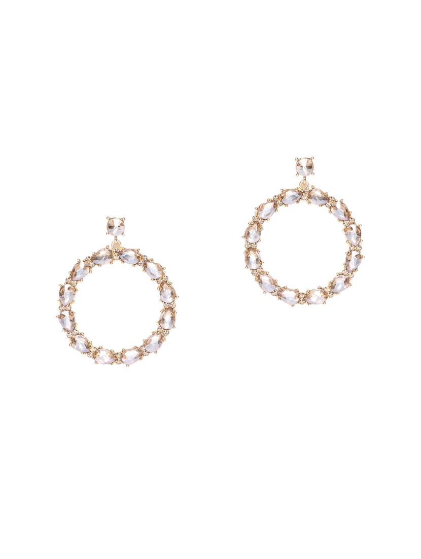 gold brass drop earring - 15932020 - Zoom Image - 1